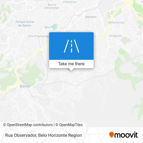 Rua Observador map