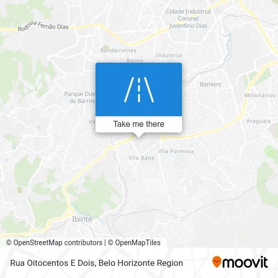 Rua Oitocentos E Dois map