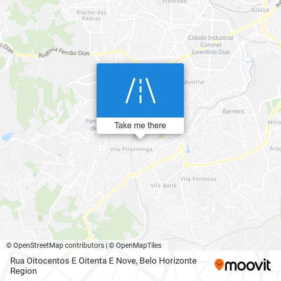 Rua Oitocentos E Oitenta E Nove map