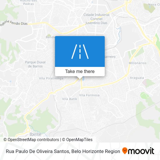 Rua Paulo De Oliveira Santos map