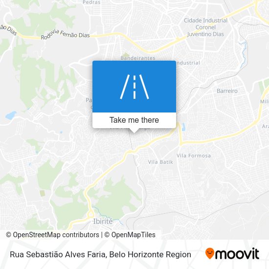 Rua Sebastião Alves Faria map