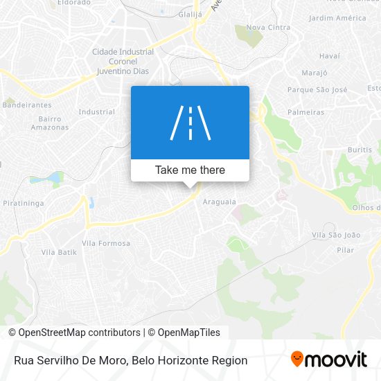 Rua Servilho De Moro map