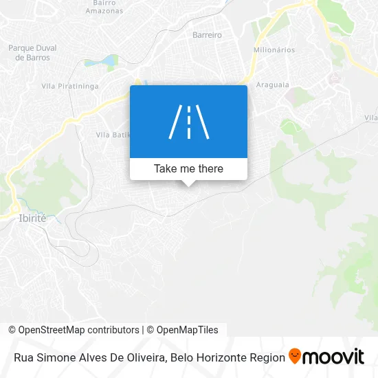 Rua Simone Alves De Oliveira map