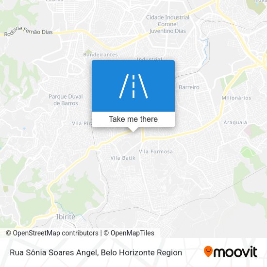 Rua Sônia Soares Angel map