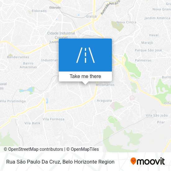 Rua São Paulo Da Cruz map