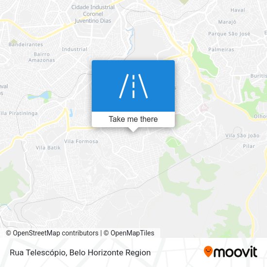 Rua Telescópio map