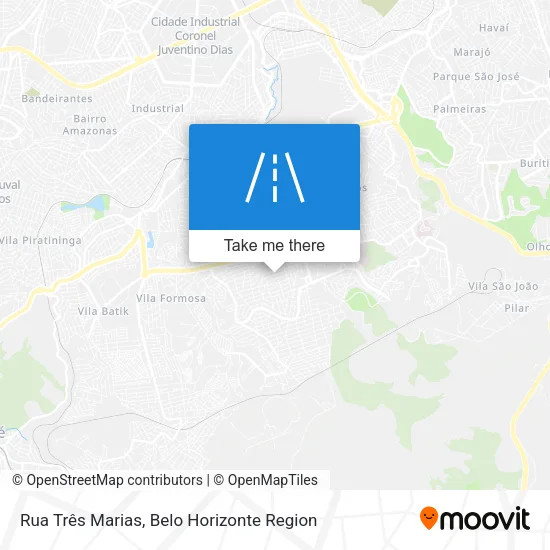 Rua Três Marias map