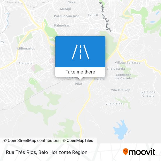 Rua Três Rios map
