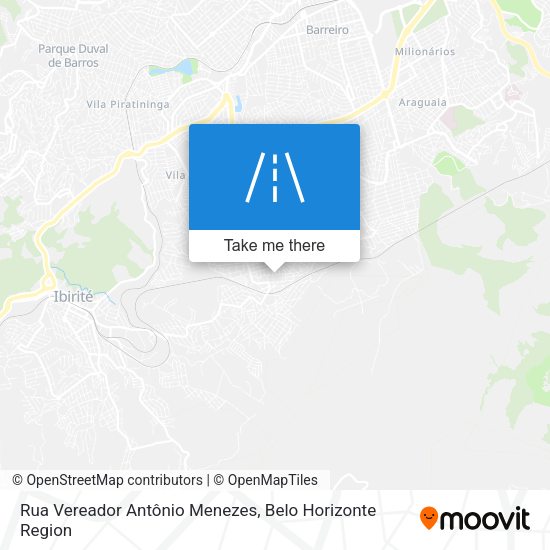 Rua Vereador Antônio Menezes map
