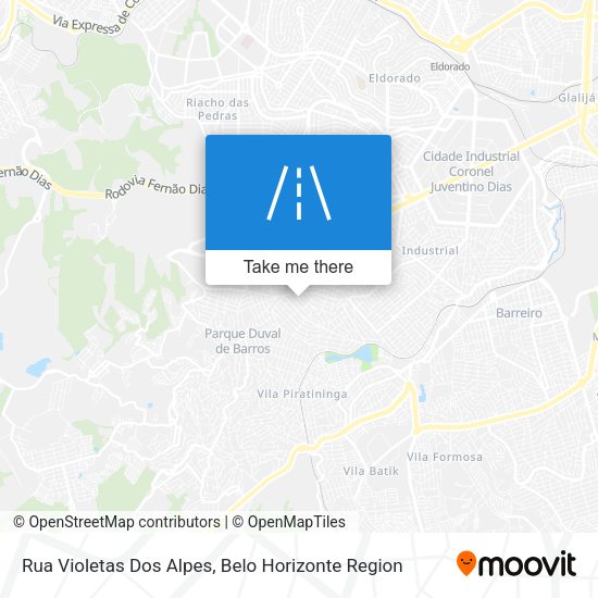 Rua Violetas Dos Alpes map