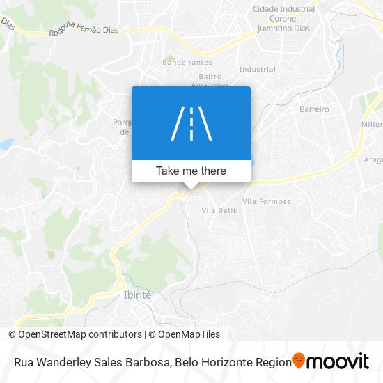 Mapa Rua Wanderley Sales Barbosa