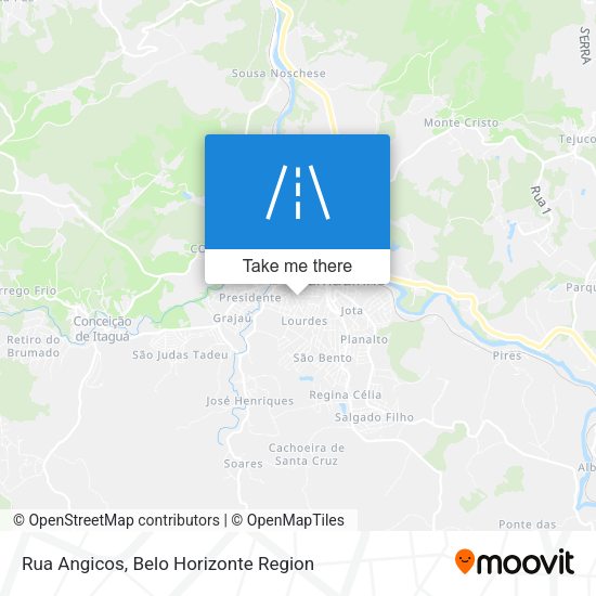 Rua Angicos map