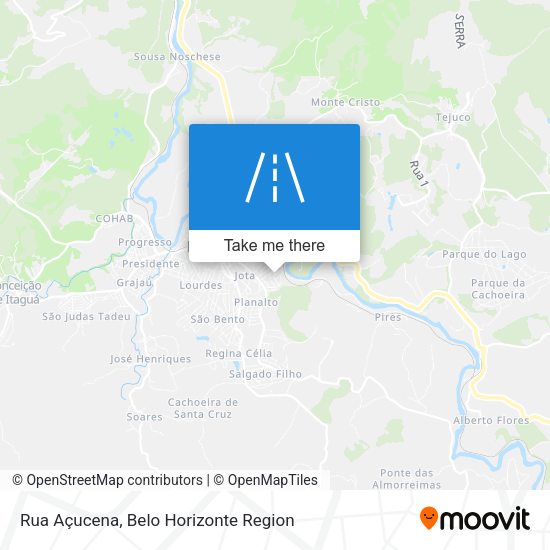 Rua Açucena map