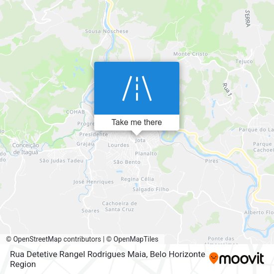 Rua Detetive Rangel Rodrigues Maia map