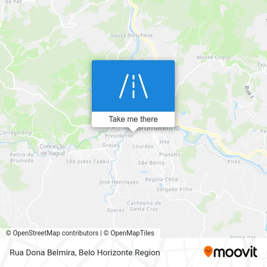 Rua Dona Belmira map