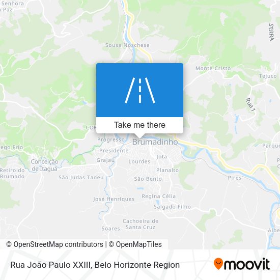 Rua João Paulo XXIII map