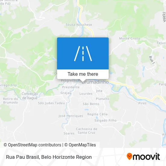 Rua Pau Brasil map