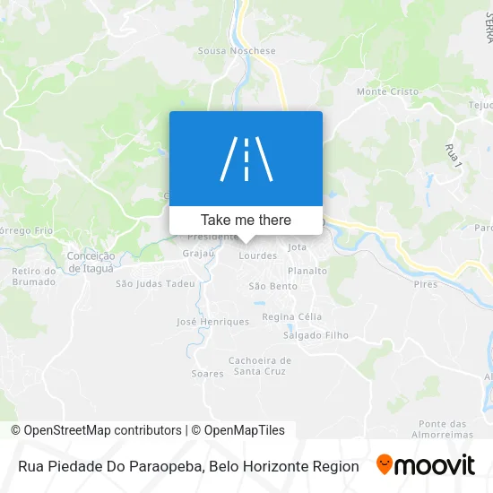 Rua Piedade Do Paraopeba map