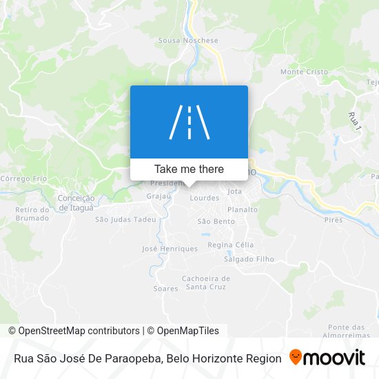 Rua São José De Paraopeba map