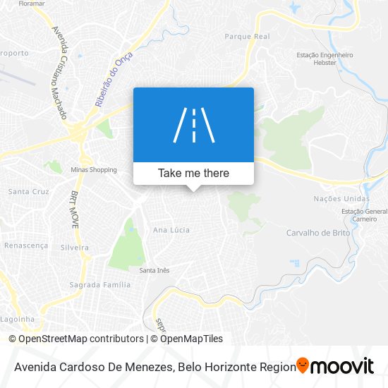 Mapa Avenida Cardoso De Menezes