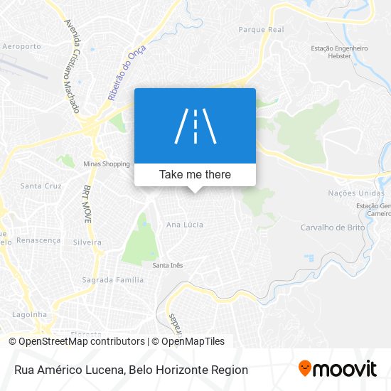 Mapa Rua Américo Lucena