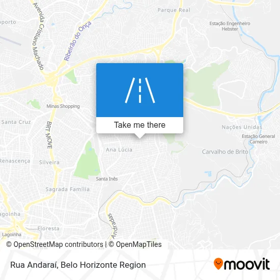 Rua Andaraí map