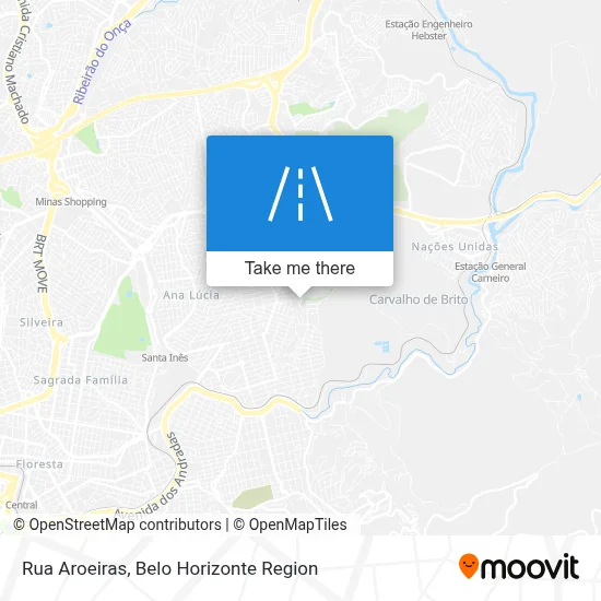 Rua Aroeiras map