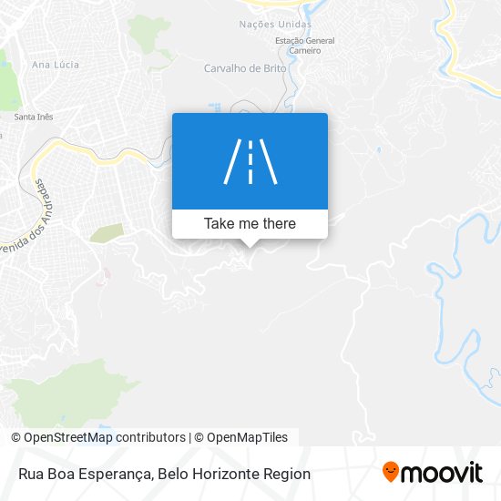 Mapa Rua Boa Esperança