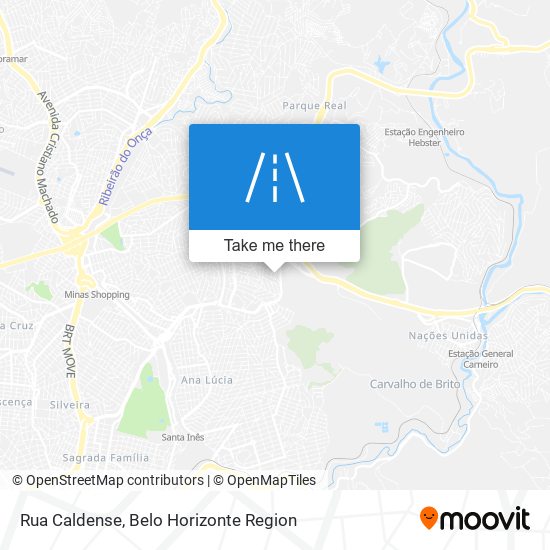 Rua Caldense map