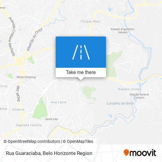 Mapa Rua Guaraciaba