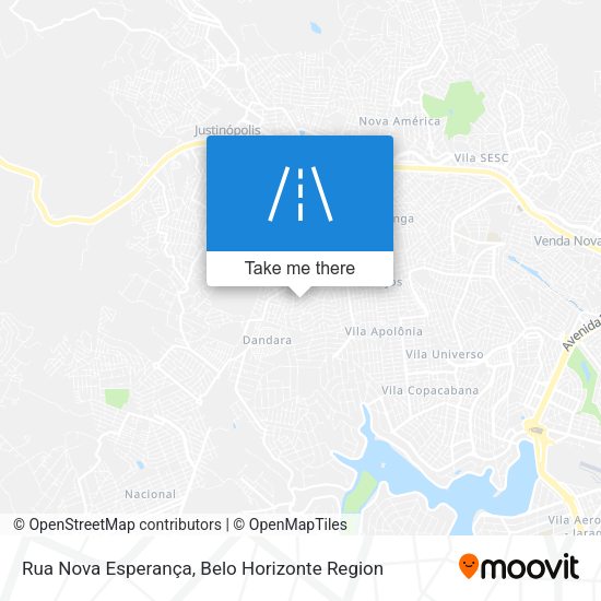 Rua Nova Esperança map