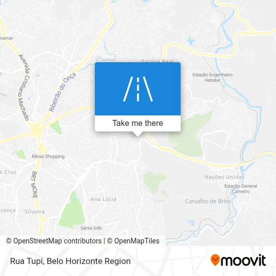 Rua Tupi map