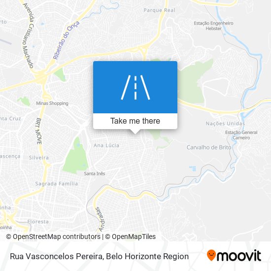 Mapa Rua Vasconcelos Pereira