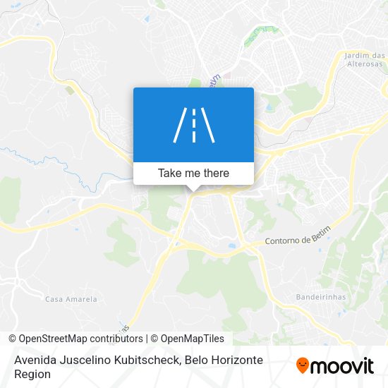 Avenida Juscelino Kubitscheck map