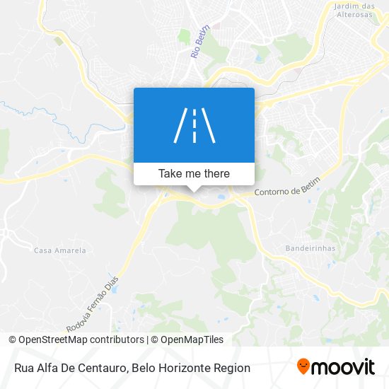 Rua Alfa De Centauro map