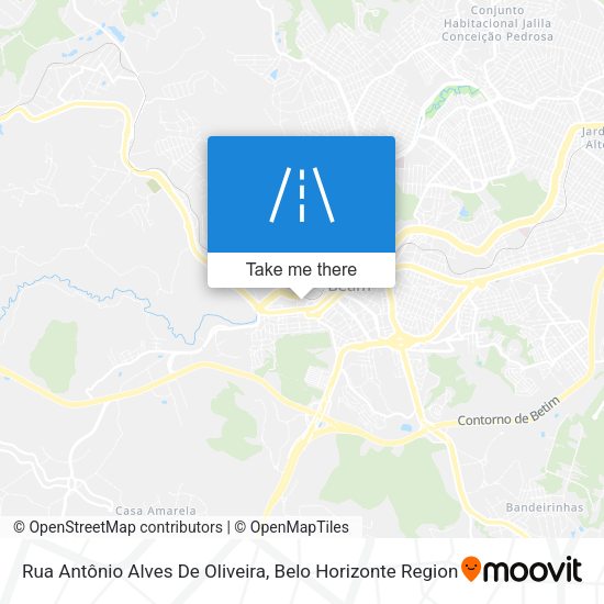 Rua Antônio Alves De Oliveira map