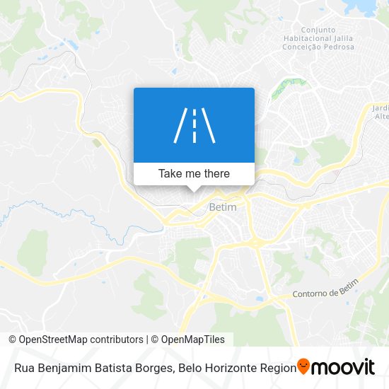 Rua Benjamim Batista Borges map
