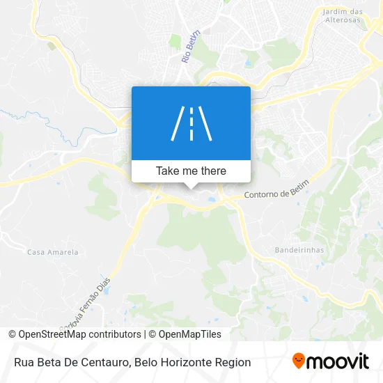 Rua Beta De Centauro map