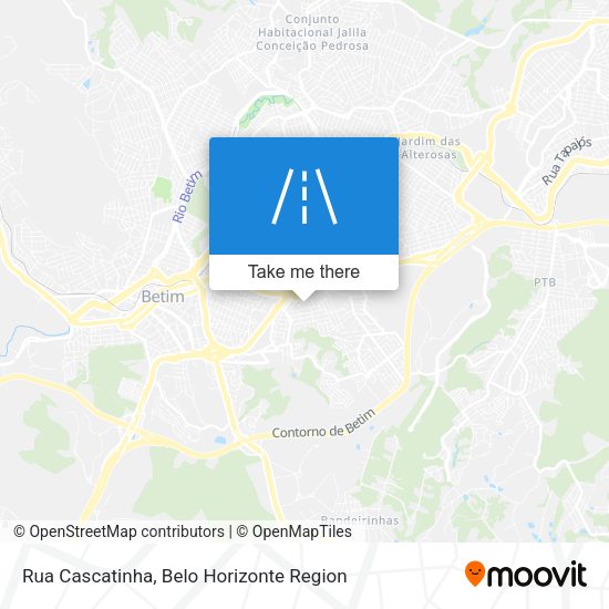 Rua Cascatinha map
