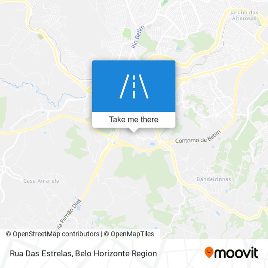 Rua Das Estrelas map