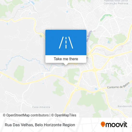 Rua Das Velhas map