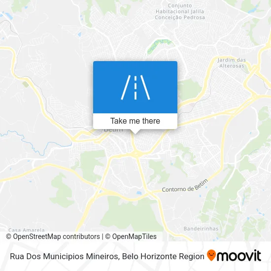 Rua Dos Municipios Mineiros map