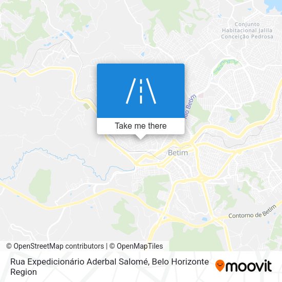Rua Expedicionário Aderbal Salomé map