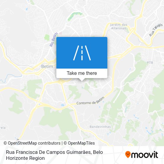 Rua Francisca De Campos Guimarães map