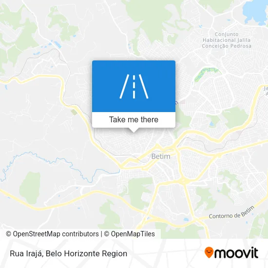 Rua Irajá map