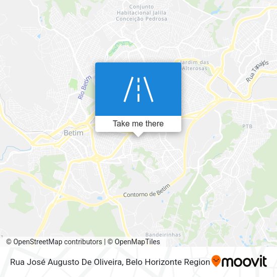 Rua José Augusto De Oliveira map