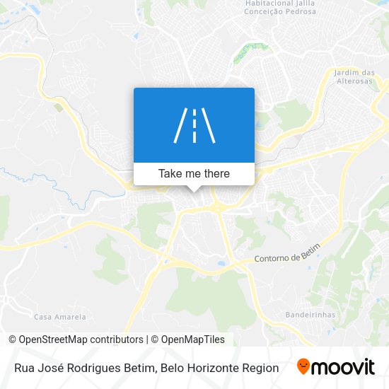 Rua José Rodrigues Betim map