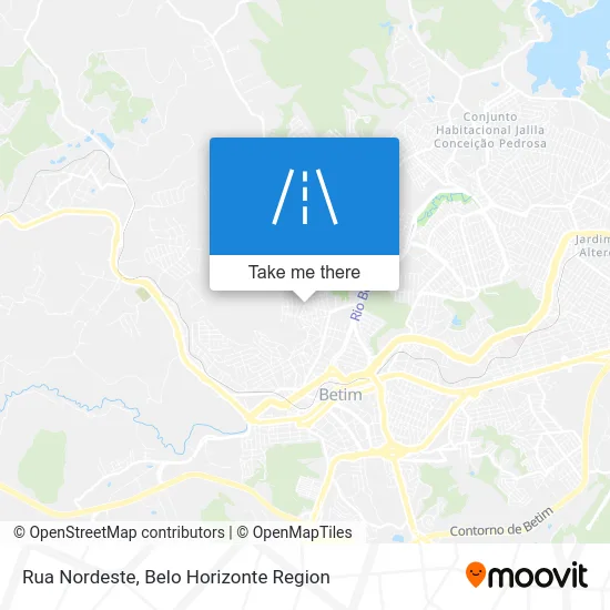 Rua Nordeste map