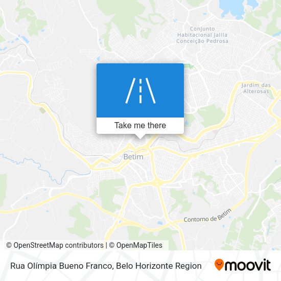 Rua Olímpia Bueno Franco map