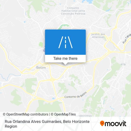Rua Orlandina Alves Guimarães map